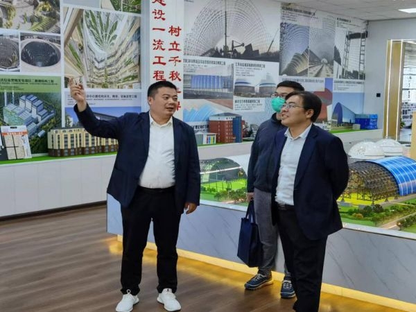 濟寧市任城區(qū)副區(qū)長孔繁華蒞臨濟寧一建鋼結(jié)構工程有限公司指導工作